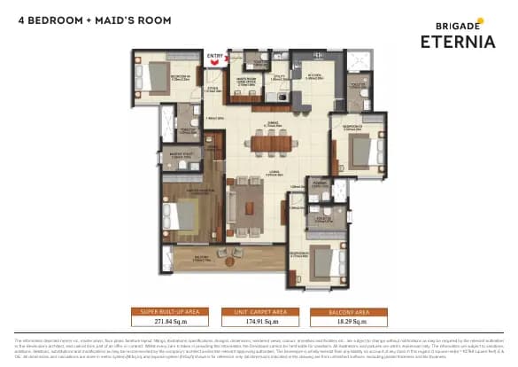 Brigade Eternia: Brochure, page 3 (filed with Karnataka RERA)