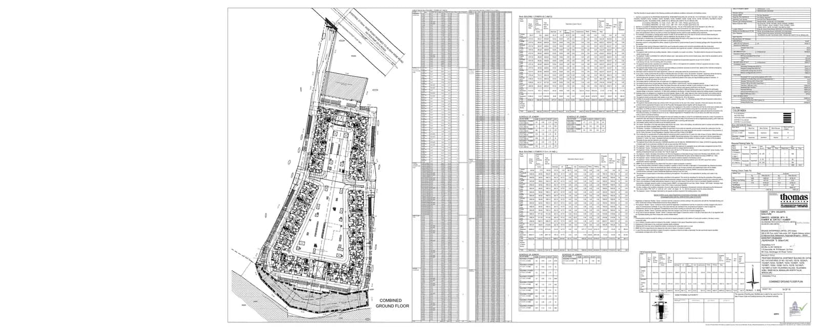 Brigade Eternia: Brigade Eternia - COMBINED GROUND FLOOR PLAN.pdf (filed with Karnataka RERA)