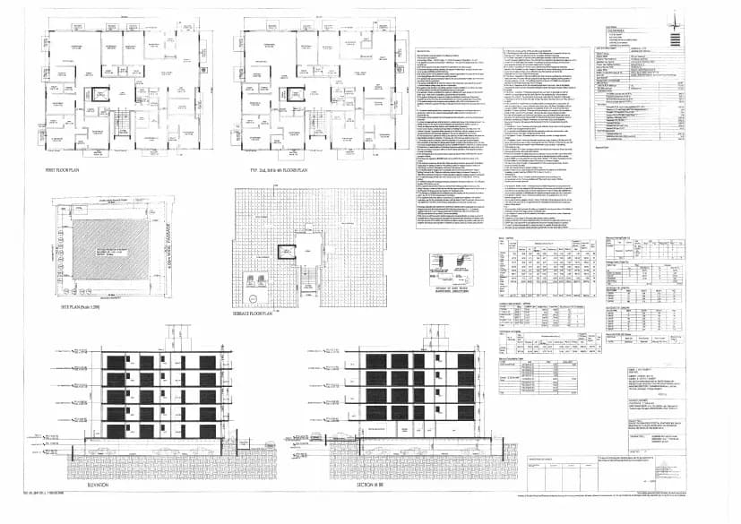 Spectra Reserve: Approved Building Plan, page 1 (filed with Karnataka RERA)