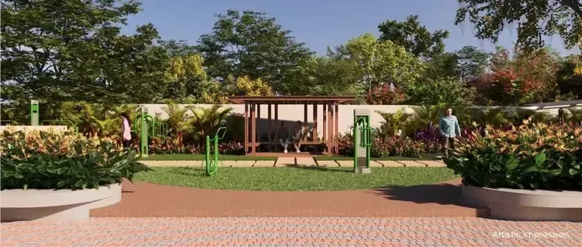 Mahindra Newhaven: Jogging track pathway (artist’s impression)