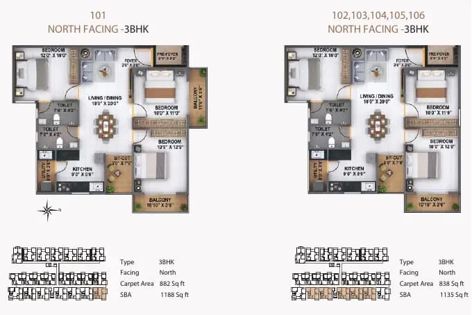 Luxury Mark Opera: Brochure, page 7 (filed with Karnataka RERA)