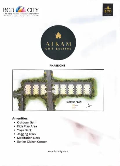 Aikam Golf Estates: Brochure (filed with Karnataka RERA)