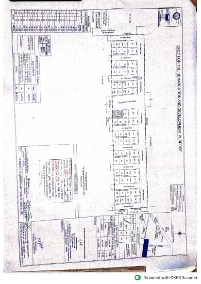 Aikam Golf Estates: Approved Layout Plan/Demarcation Plan (filed with Karnataka RERA)