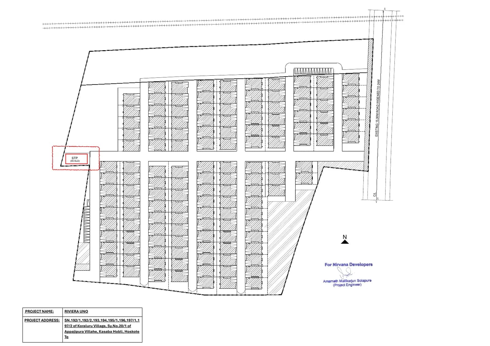 Riviera Uno: STP Drawing and location Demarcation.pdf (filed with Karnataka RERA)