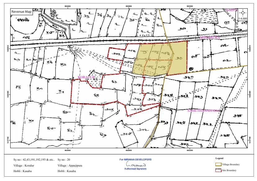 Riviera Uno: Village Map Demarcation - RIVIERA UNO.pdf (filed with Karnataka RERA)