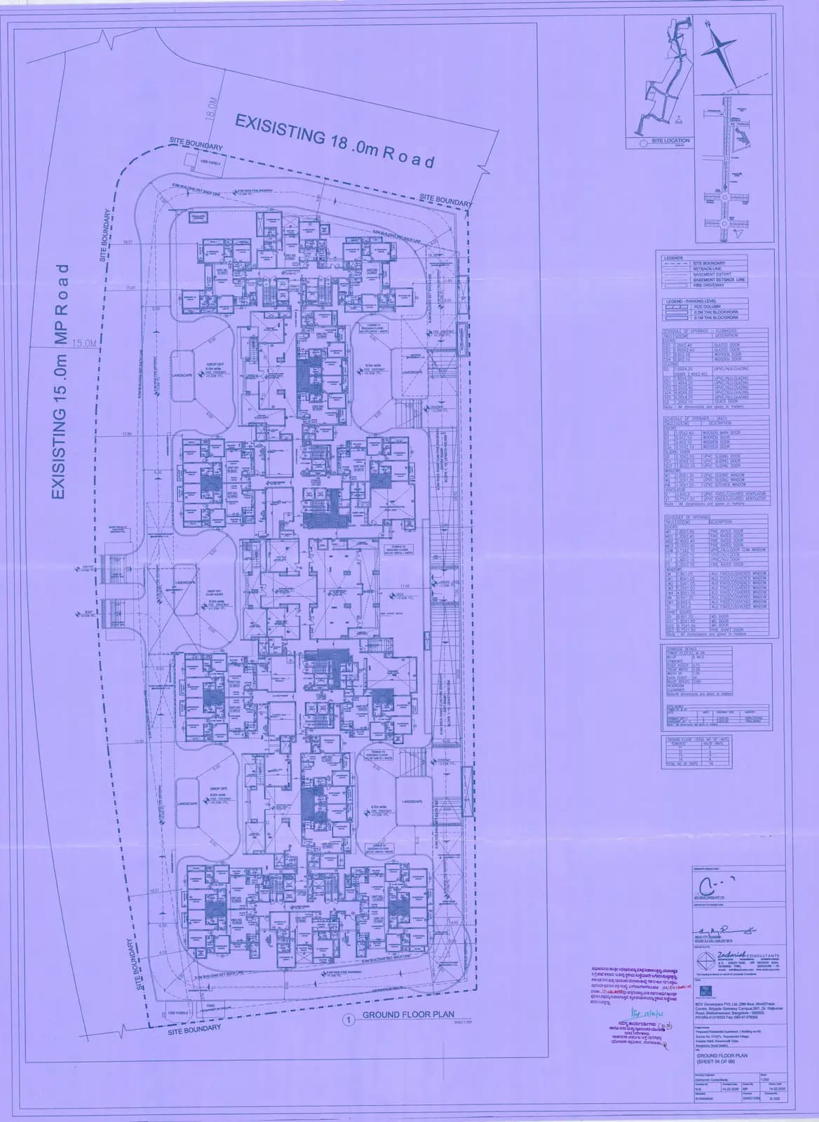 Ebony at Brigade Orchards: Ebony - Ground Floor Plan (filed with Karnataka RERA)