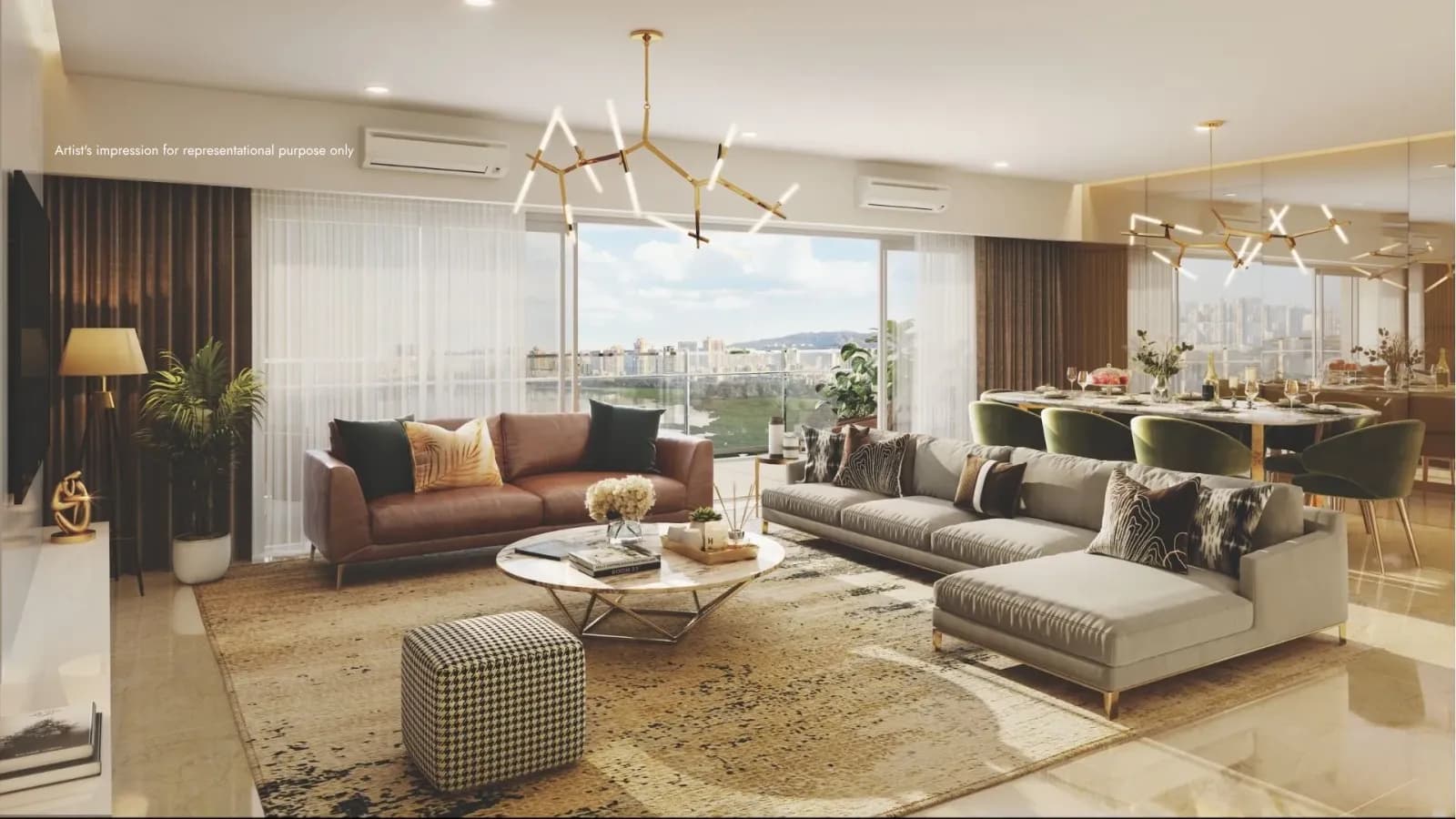Elara Celestia: Luxurious living room with elegant finishes and design (artist’s impression)