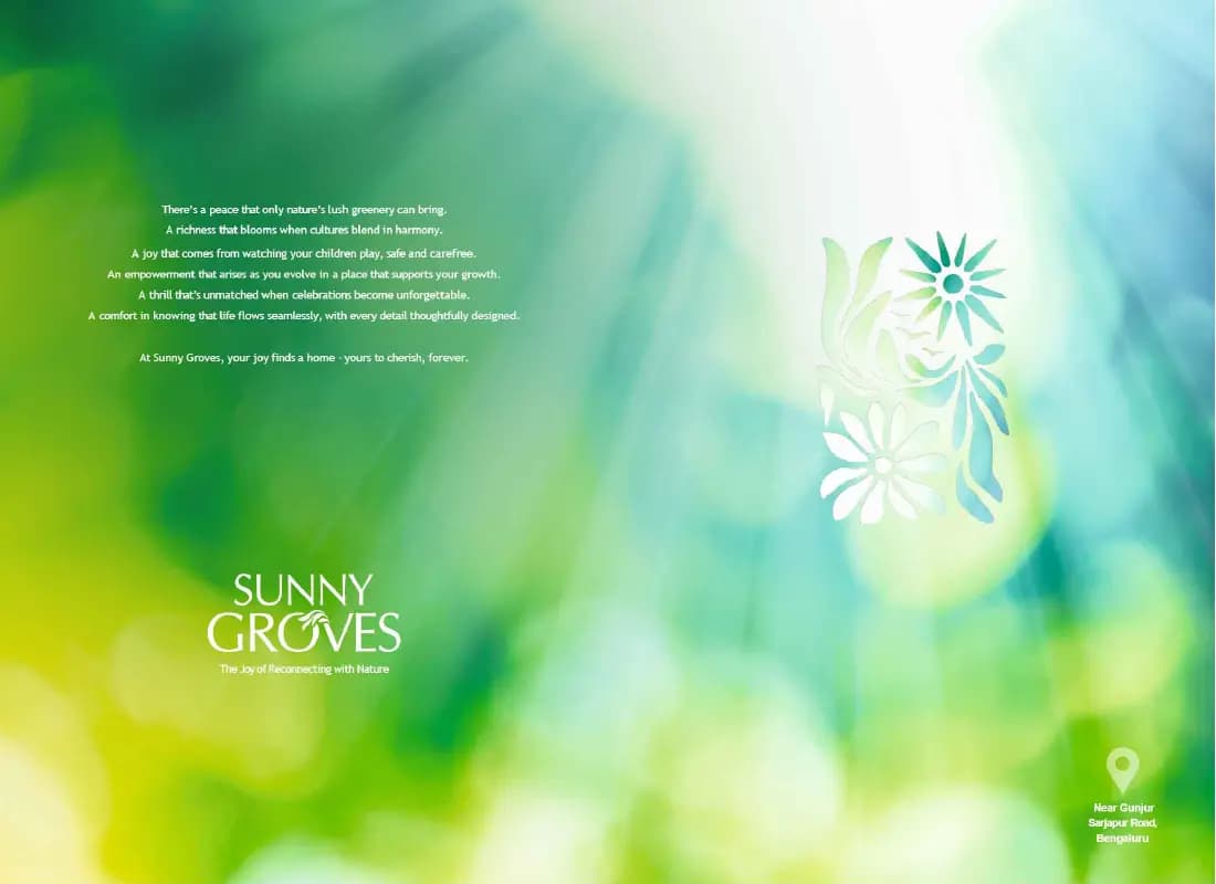 Cynosure Sunny Groves: Brochure, page 2 (filed with Karnataka RERA)