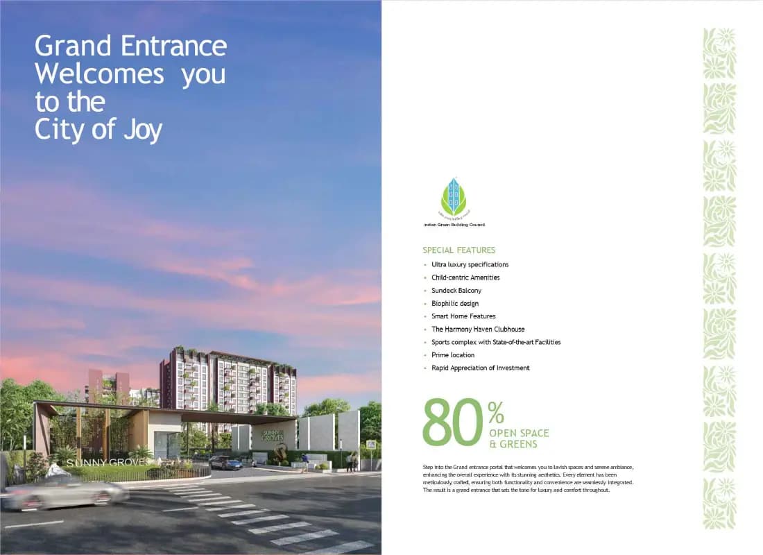Cynosure Sunny Groves: Brochure, page 3 (filed with Karnataka RERA)