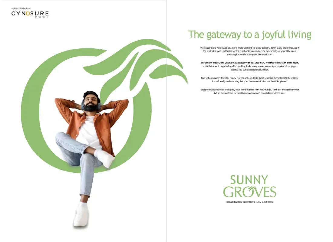 Cynosure Sunny Groves: Brochure, page 4 (filed with Karnataka RERA)