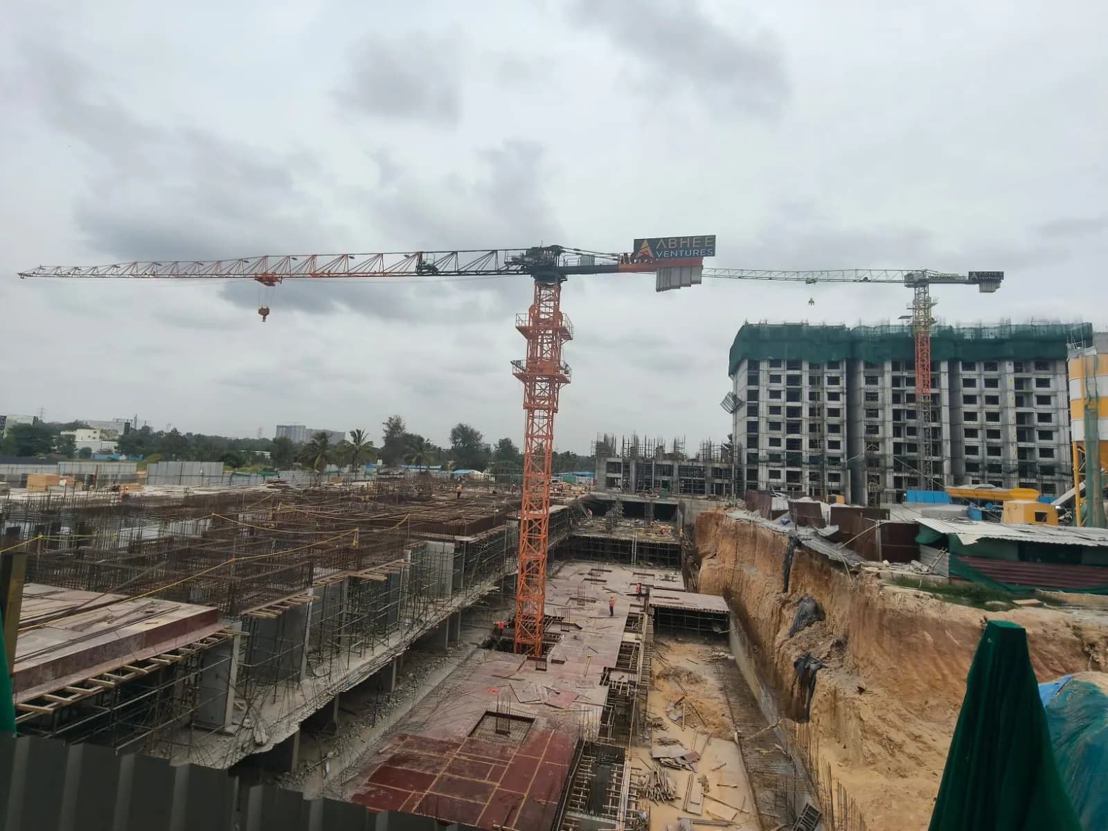 Abhee Aaria: Site photo filed with Karnataka RERA