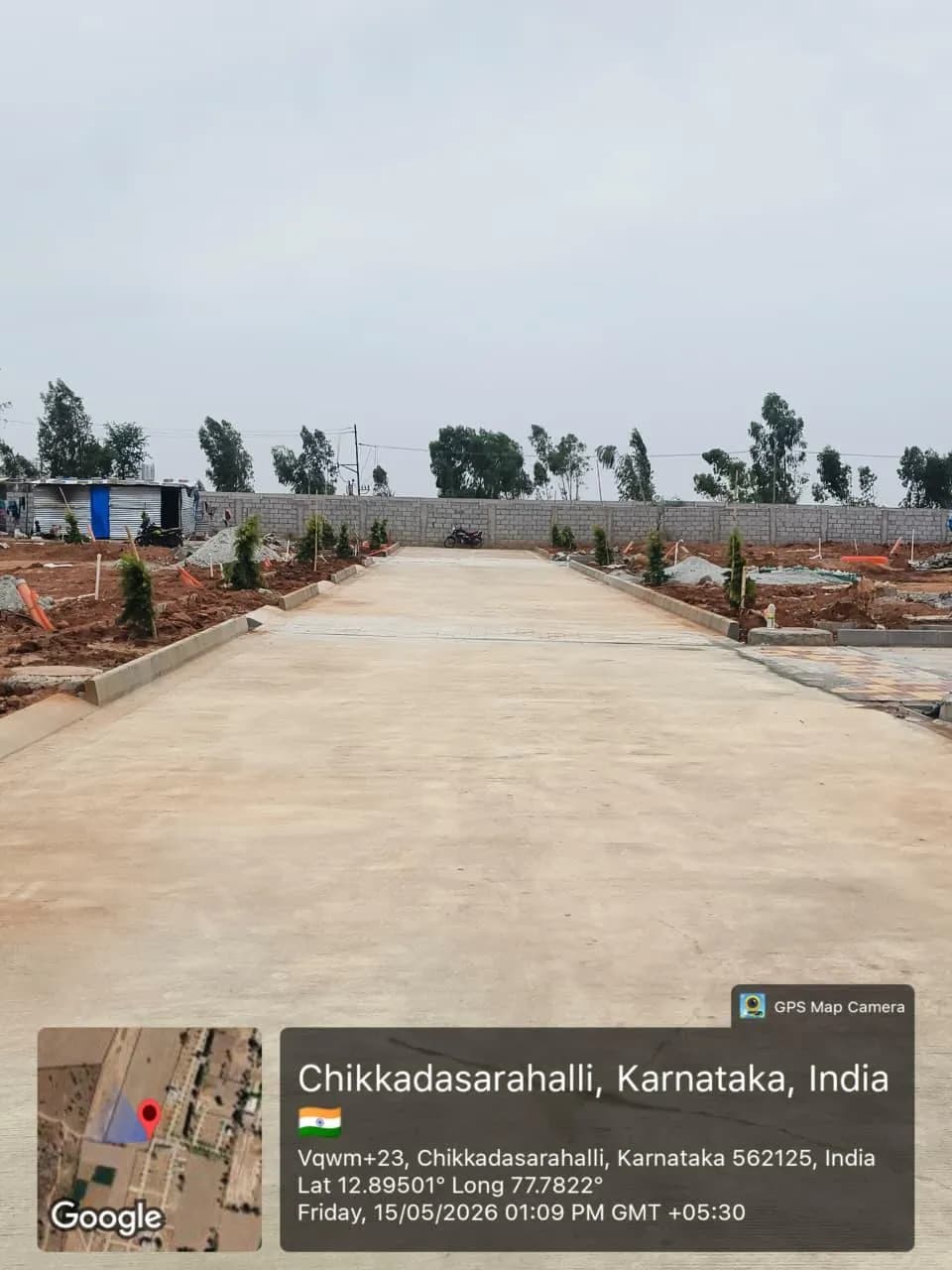 R K Cortina: Site photo filed with Karnataka RERA