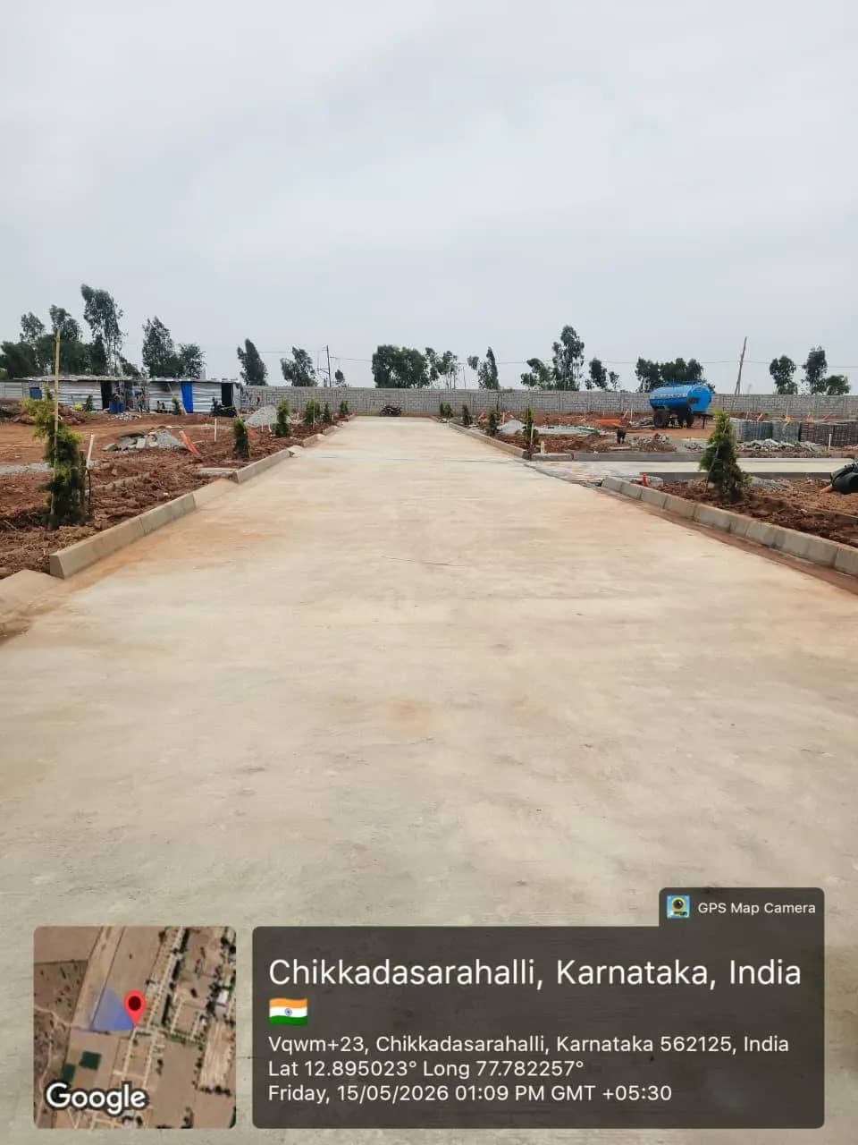 R K Cortina: Site photo filed with Karnataka RERA