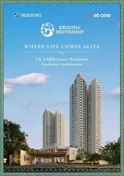 Vaishnavi At-One Krishna Brindavan: Brochure 1.pdf, page 1 (filed with Karnataka RERA)