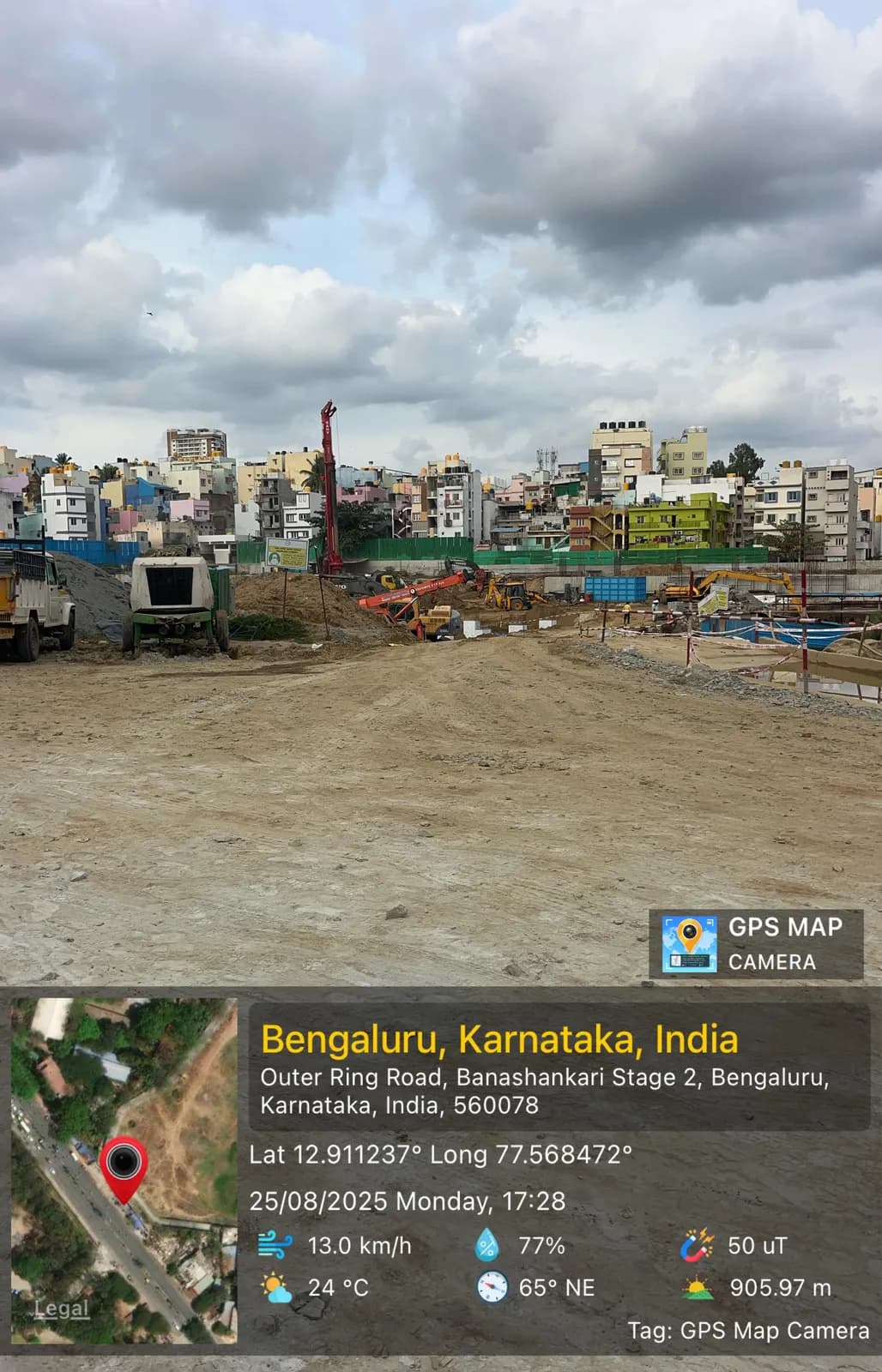 Vaishnavi At-One Krishna Brindavan: Site photo filed with Karnataka RERA