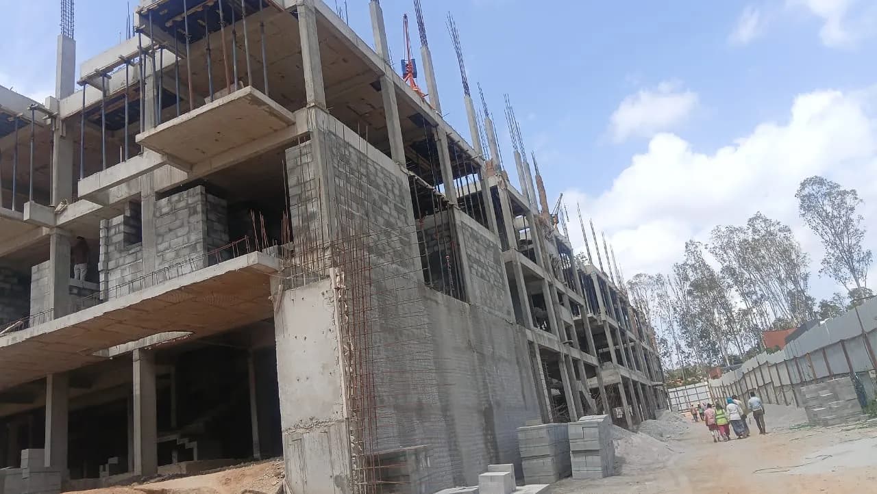 Rainbow Mayfair: Site photo filed with Karnataka RERA