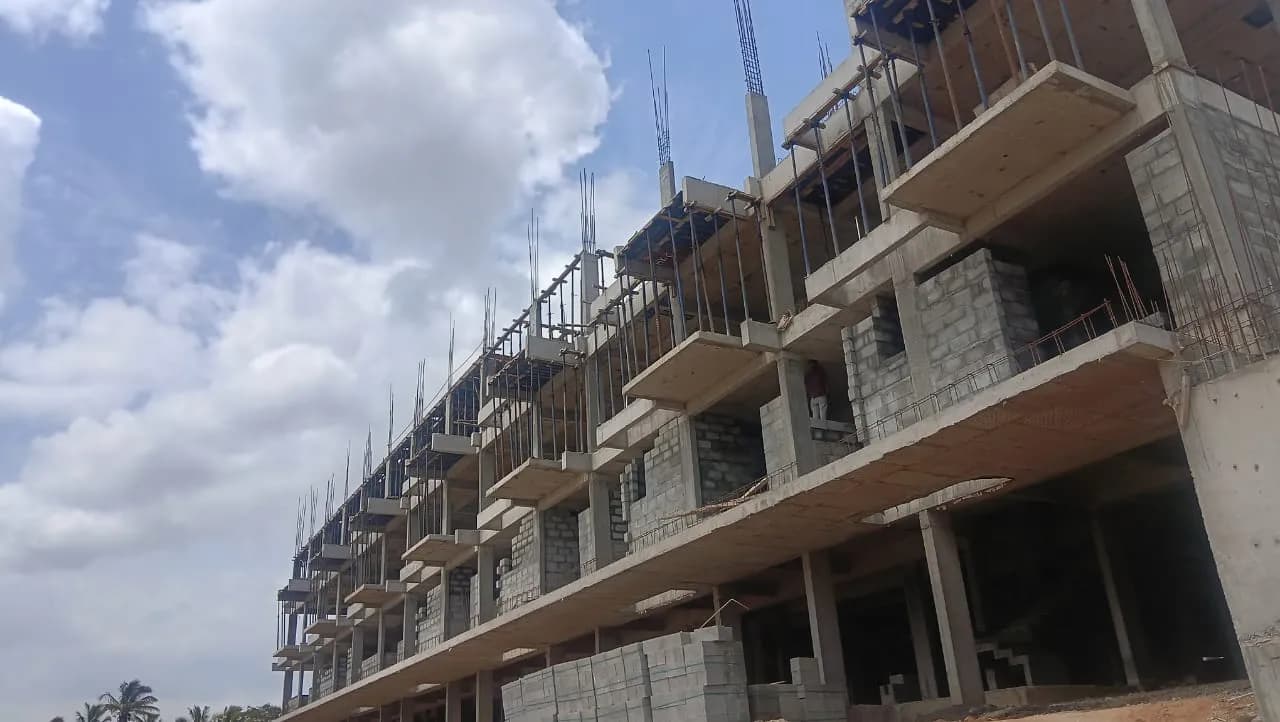 Rainbow Mayfair: Site photo filed with Karnataka RERA