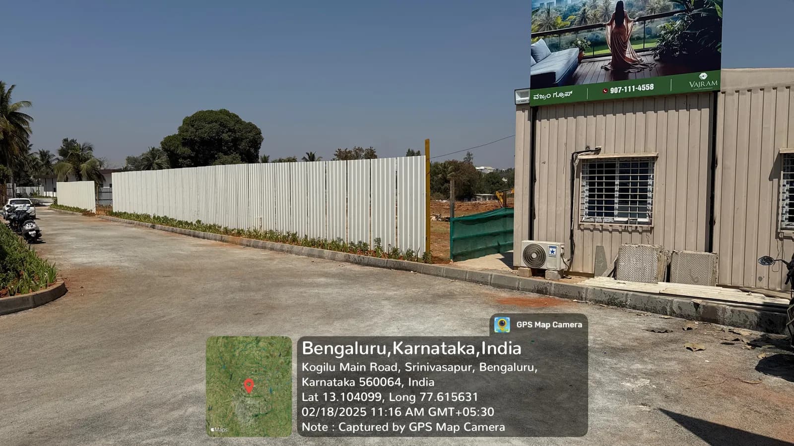 Vajram Vivera: Site photo filed with Karnataka RERA