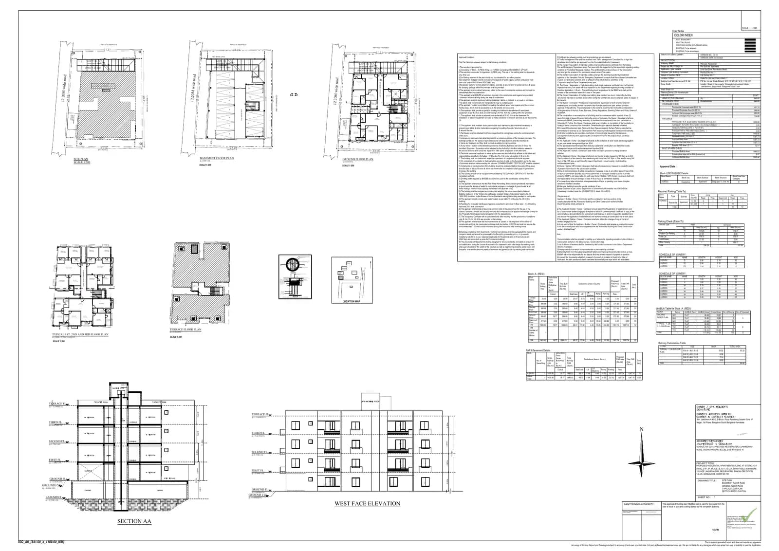 Aydin Infra Signature 3: 10 Floor plan (filed with Karnataka RERA)