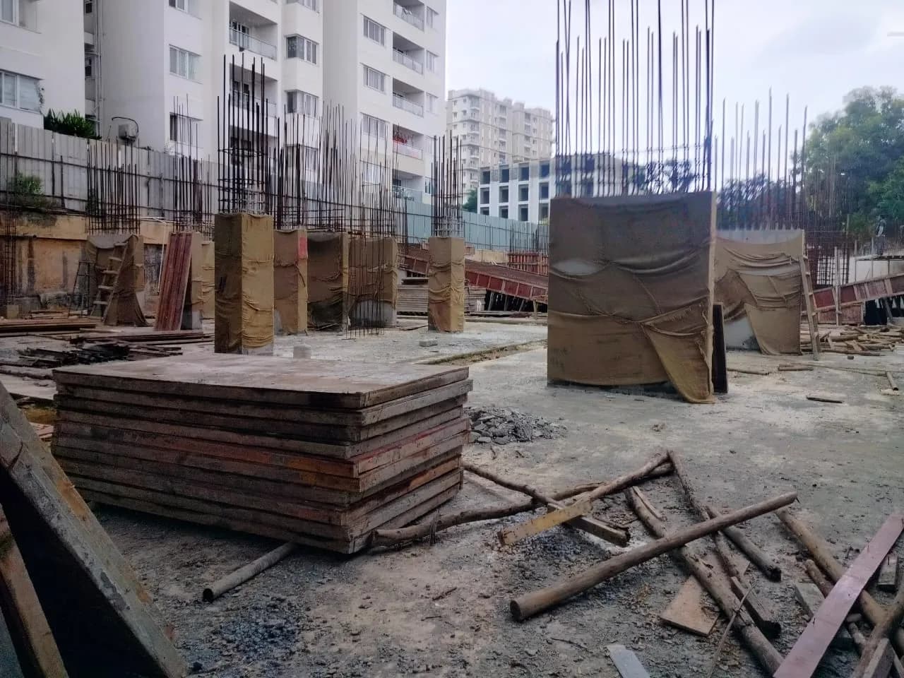 Aydin Infra Signature 3: Site photo filed with Karnataka RERA
