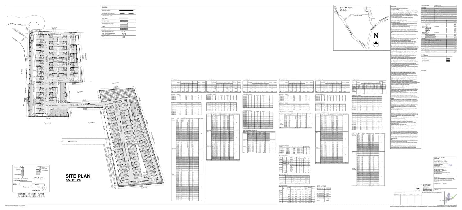 Madhura Gardens: Approved Building Plan, page 1 (filed with Karnataka RERA)