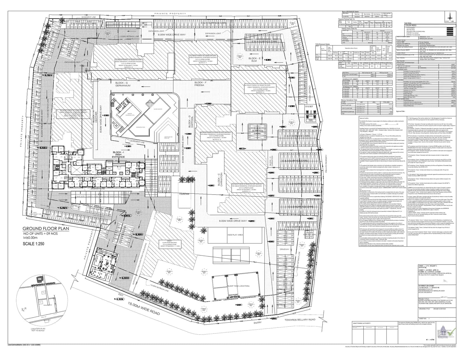 Alpine Pyramid - Iris: Ground floor plan (filed with Karnataka RERA)