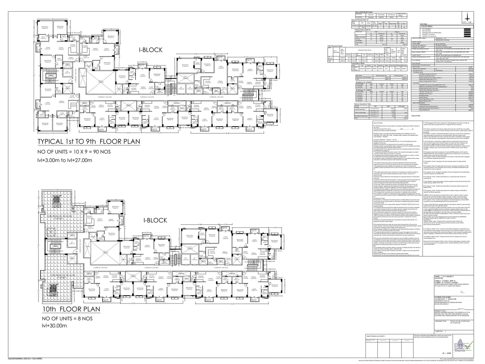 Alpine Pyramid - Iris: 1st to 10th floor plan.pdf (filed with Karnataka RERA)