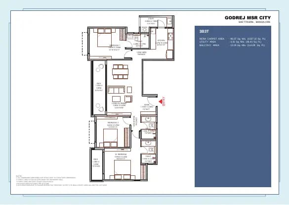 Barca At Godrej MSR City: Final Brochure, page 8 (filed with Karnataka RERA)