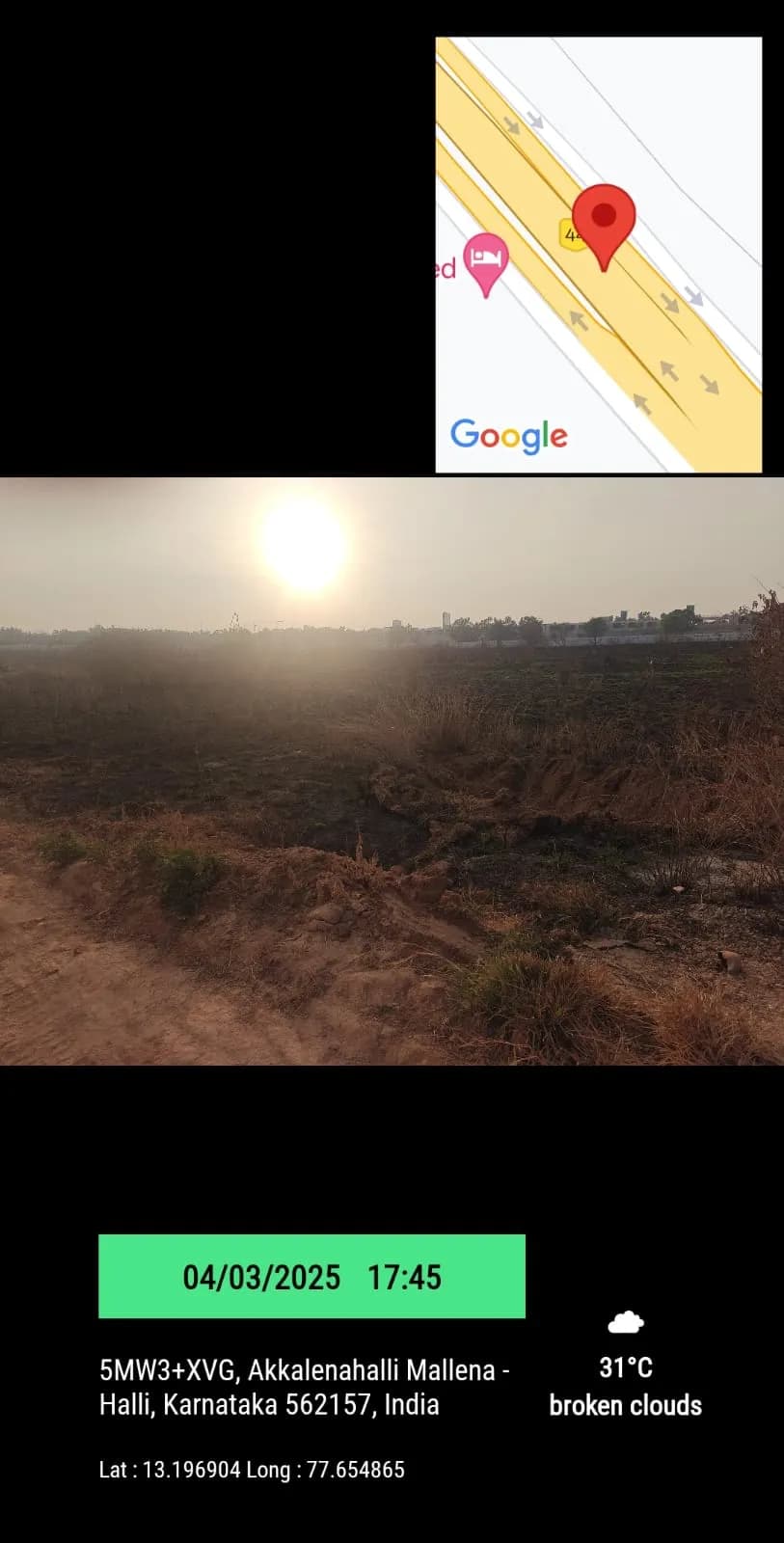 Barca At Godrej MSR City: Site photo filed with Karnataka RERA