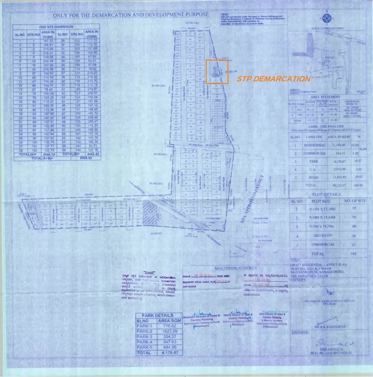 ARTEMIS ADDRESS Phase 2: STP Demarcation Plan.pdf (filed with Karnataka RERA)