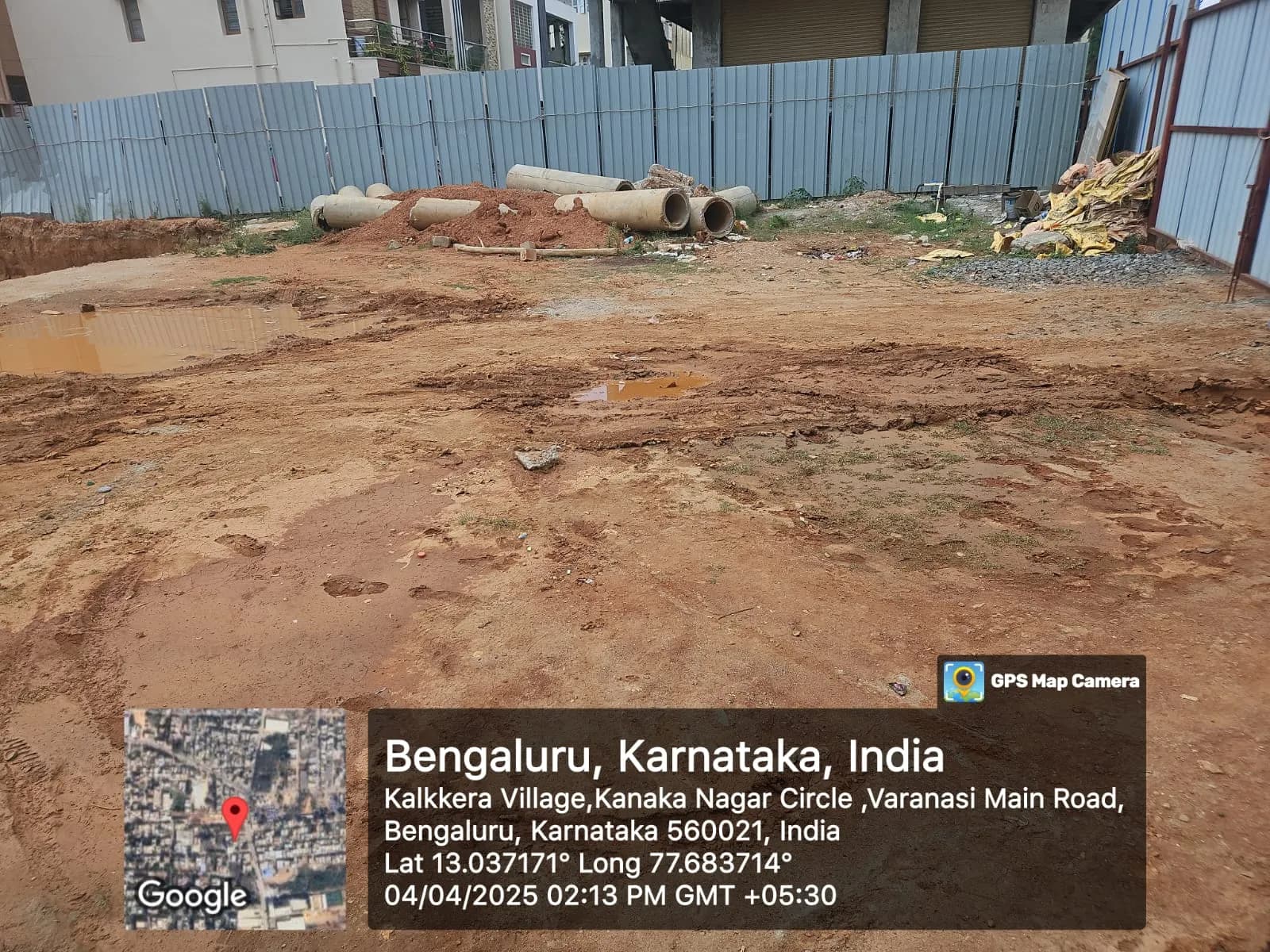 Kamadhenu Heights: Site photo filed with Karnataka RERA