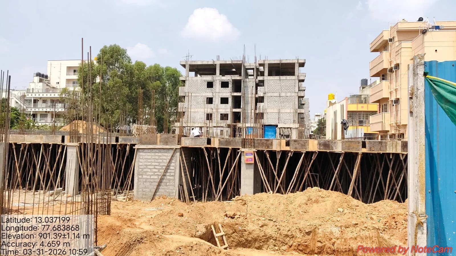 Kamadhenu Heights: Site photo filed with Karnataka RERA