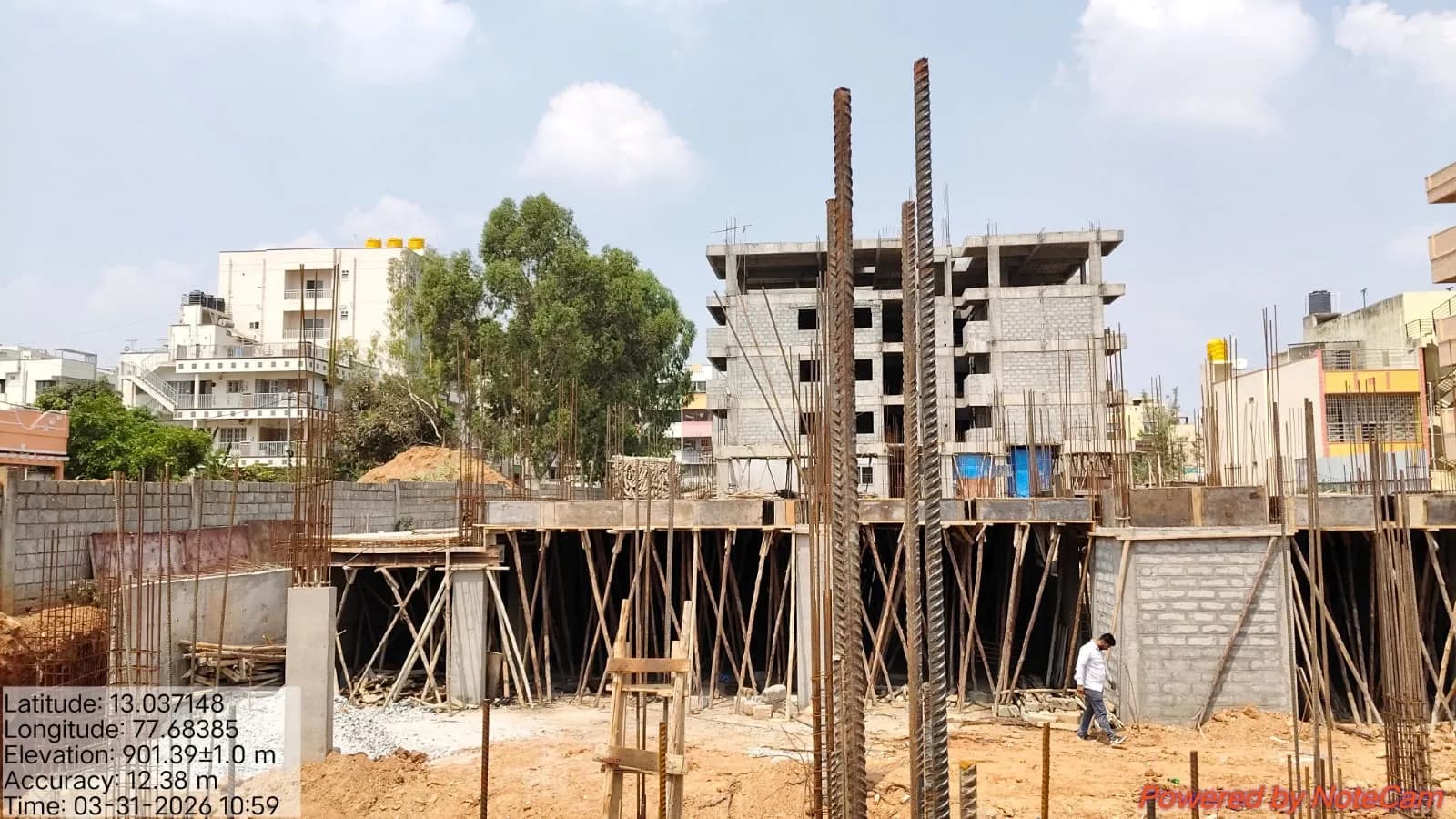 Kamadhenu Heights: Site photo filed with Karnataka RERA
