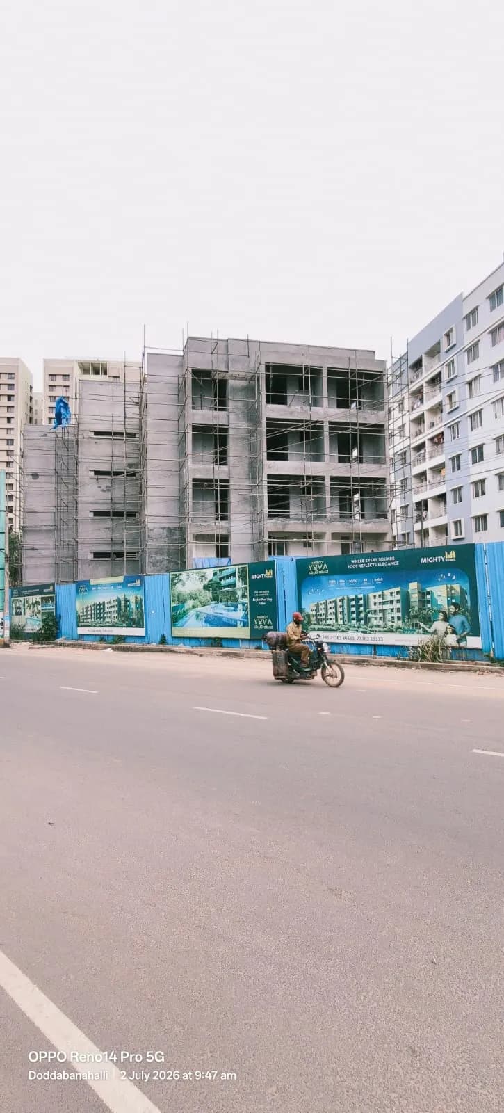 Mighty Yuva: Site photo filed with Karnataka RERA