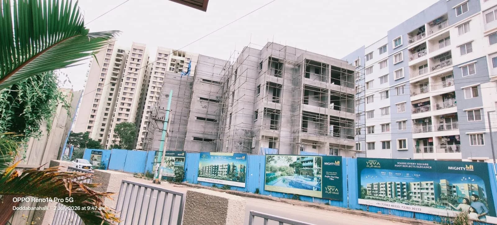 Mighty Yuva: Site photo filed with Karnataka RERA