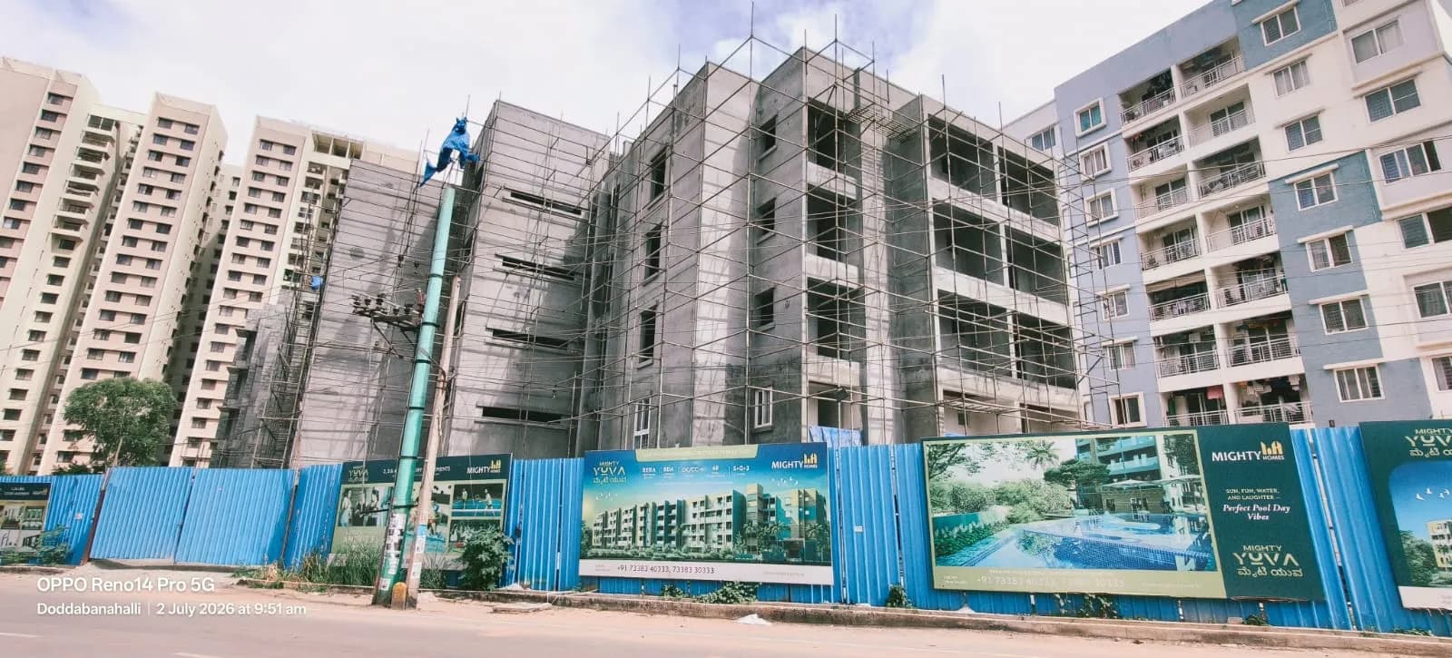 Mighty Yuva: Site photo filed with Karnataka RERA