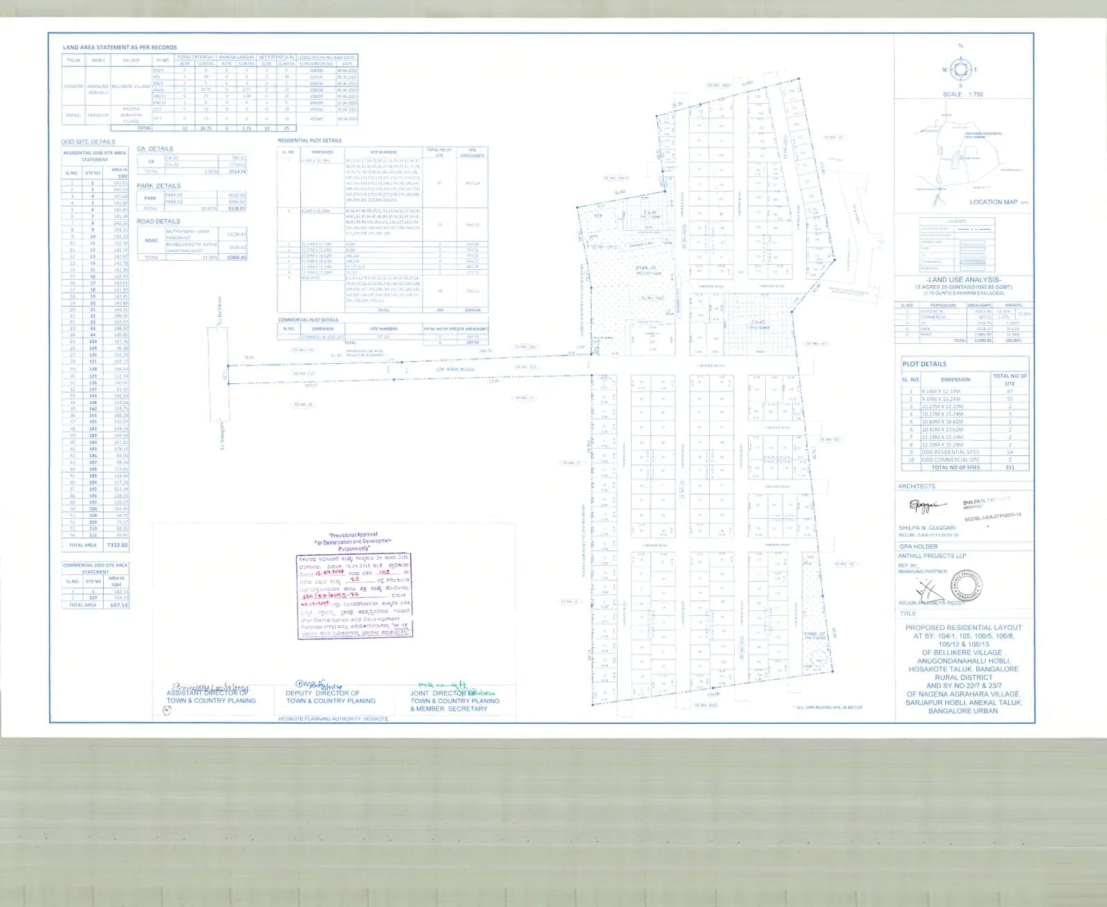 Anthill Silverfields: Layout plan (filed with Karnataka RERA)