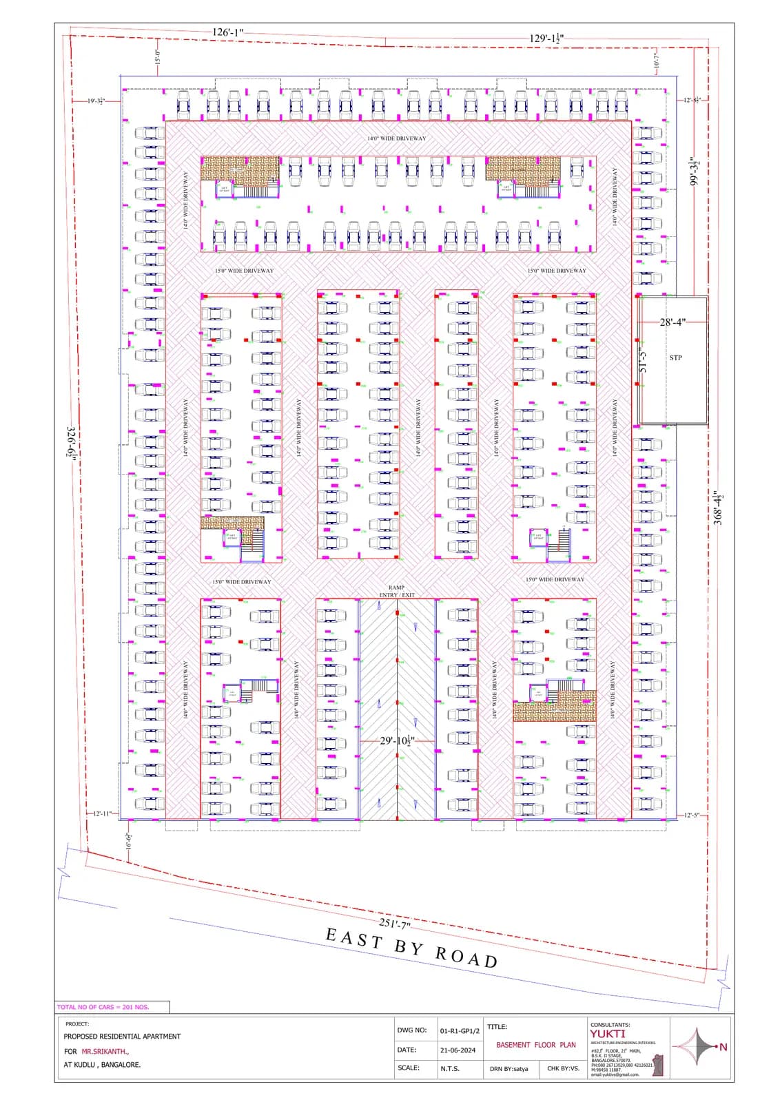 M R Serenity: Ground Floor Plan.pdf, page 1 (filed with Karnataka RERA)