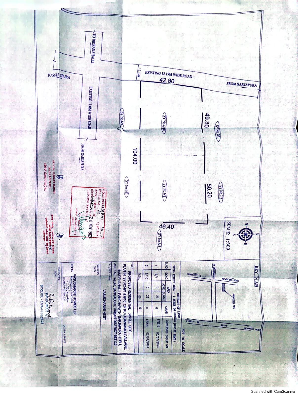 Vasudharini Nest: Approved Building Plan (filed with Karnataka RERA)