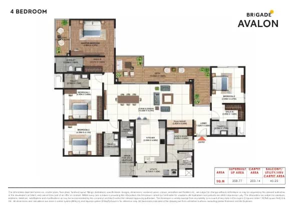 Brigade Avalon: Brochure, page 3 (filed with Karnataka RERA)