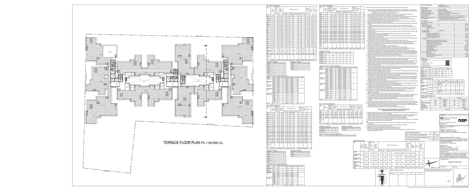 Brigade Avalon: Brigade Avalon - Terrace Floor Plan.pdf (filed with Karnataka RERA)
