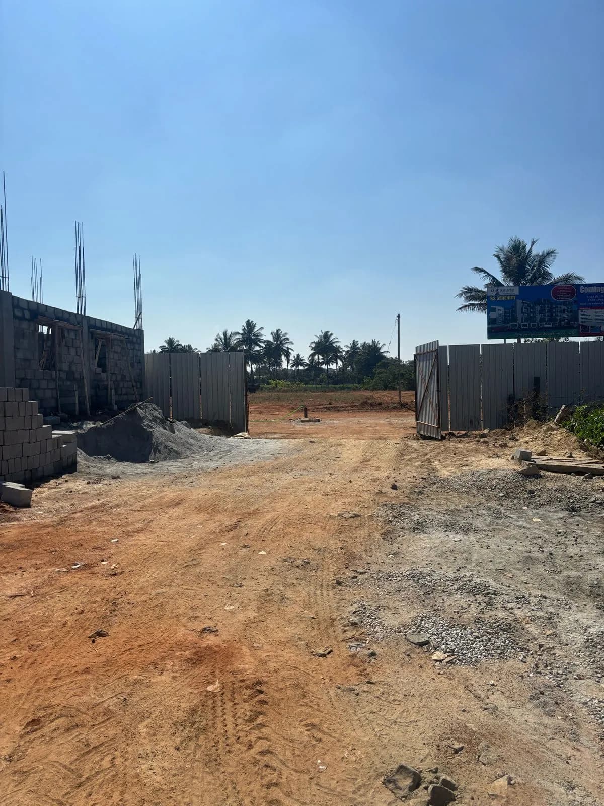 S S Serenity: Site photo filed with Karnataka RERA