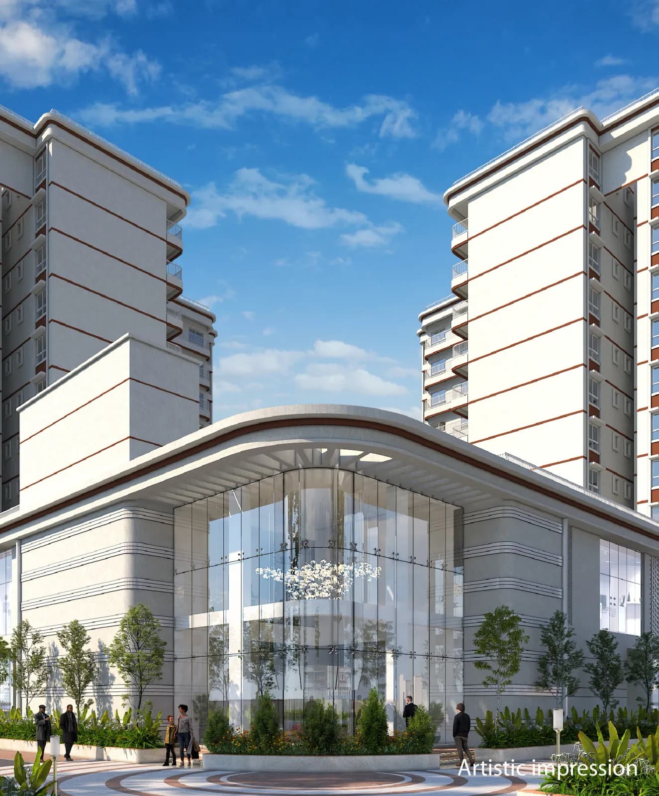 Varnam: Project entrance and elevation with RERA details (artist’s impression)