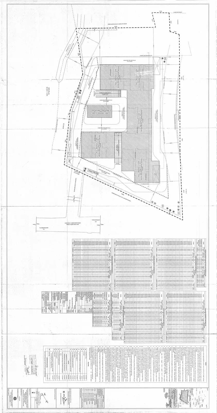 Amrutha Lake Vista: Approved Building Plan, page 1 (filed with Karnataka RERA)