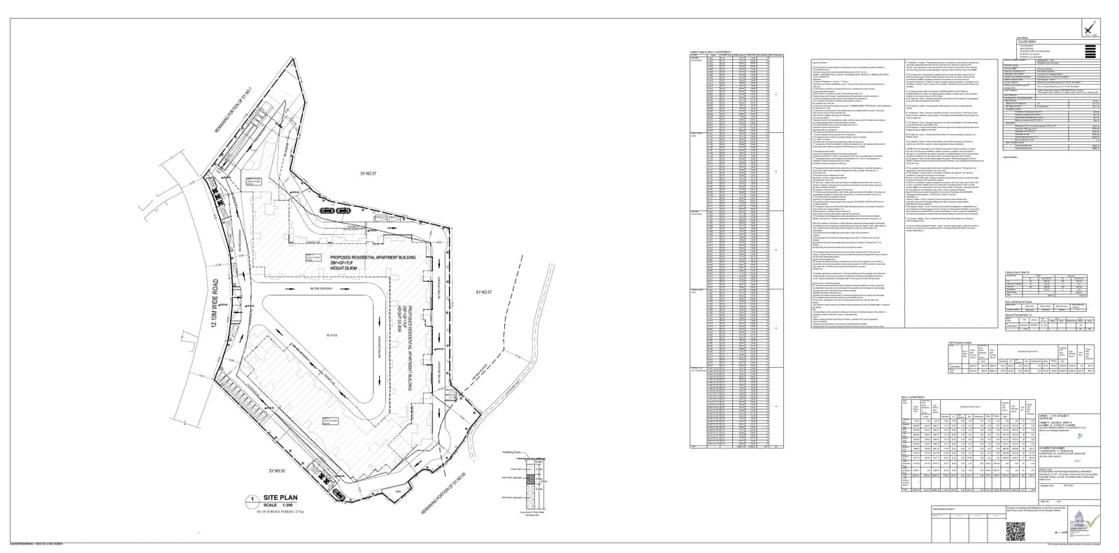 Casagrand Promenade: Approved Building Plan, page 1 (filed with Karnataka RERA)
