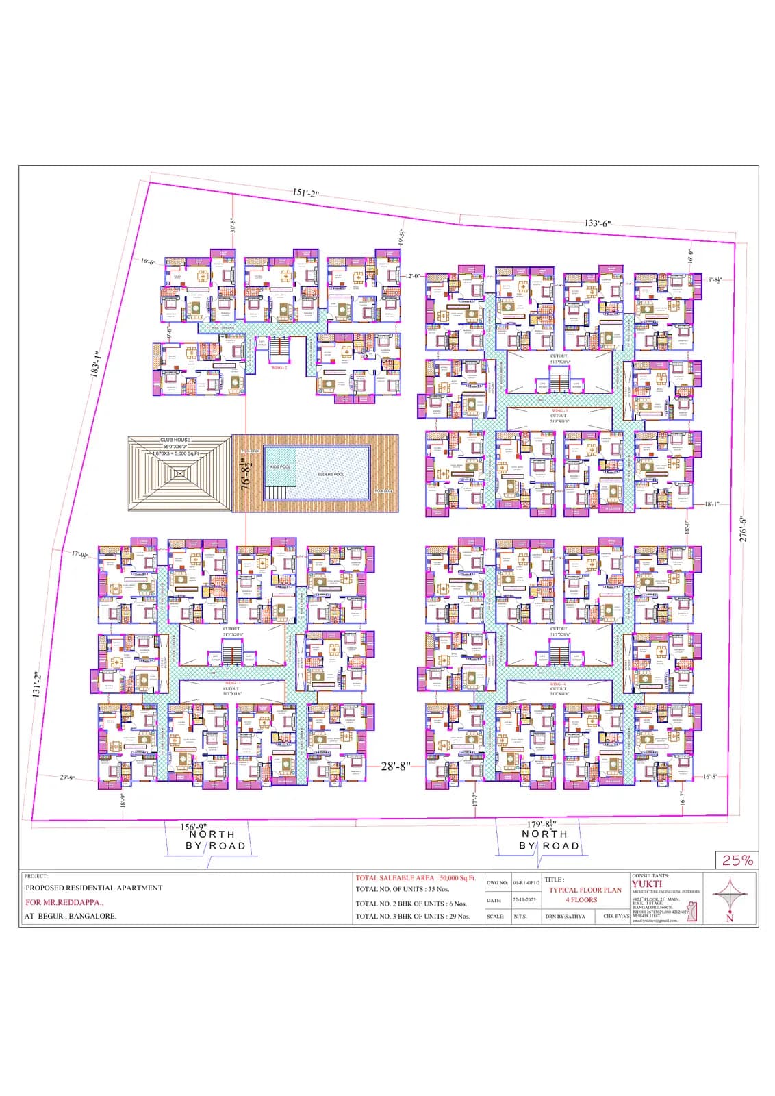 Ragam Meadows: 18 Stilt & Floor Plan, page 1 (filed with Karnataka RERA)