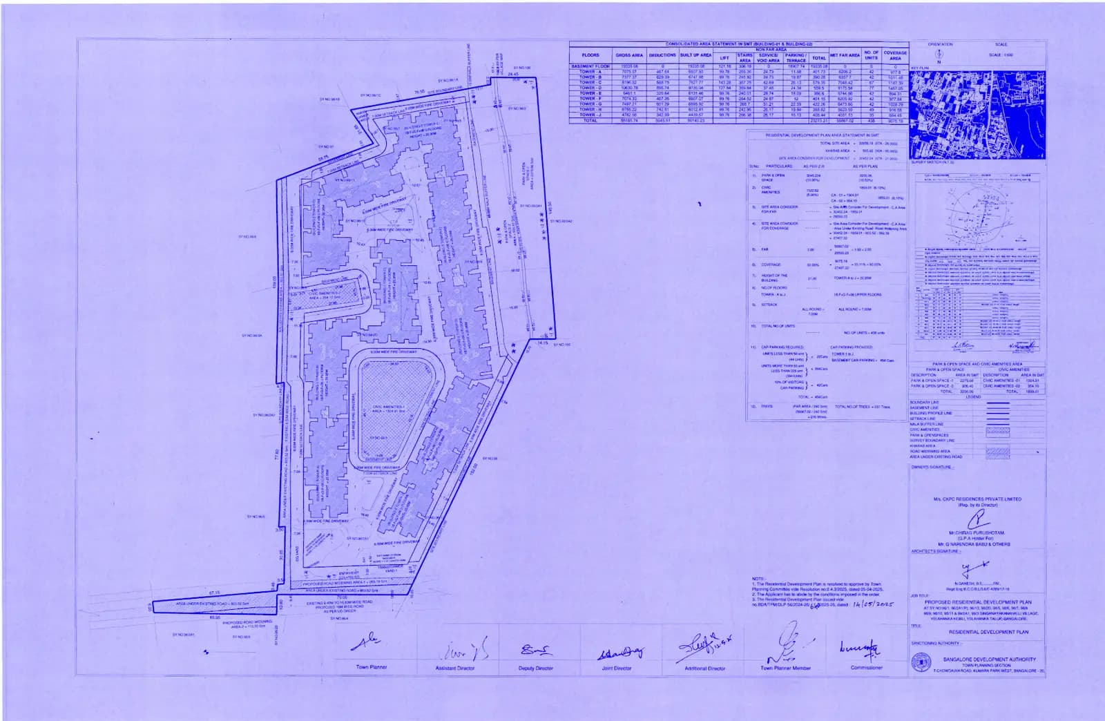 Winds of Change by CKPC: Approved Building Plan (filed with Karnataka RERA)