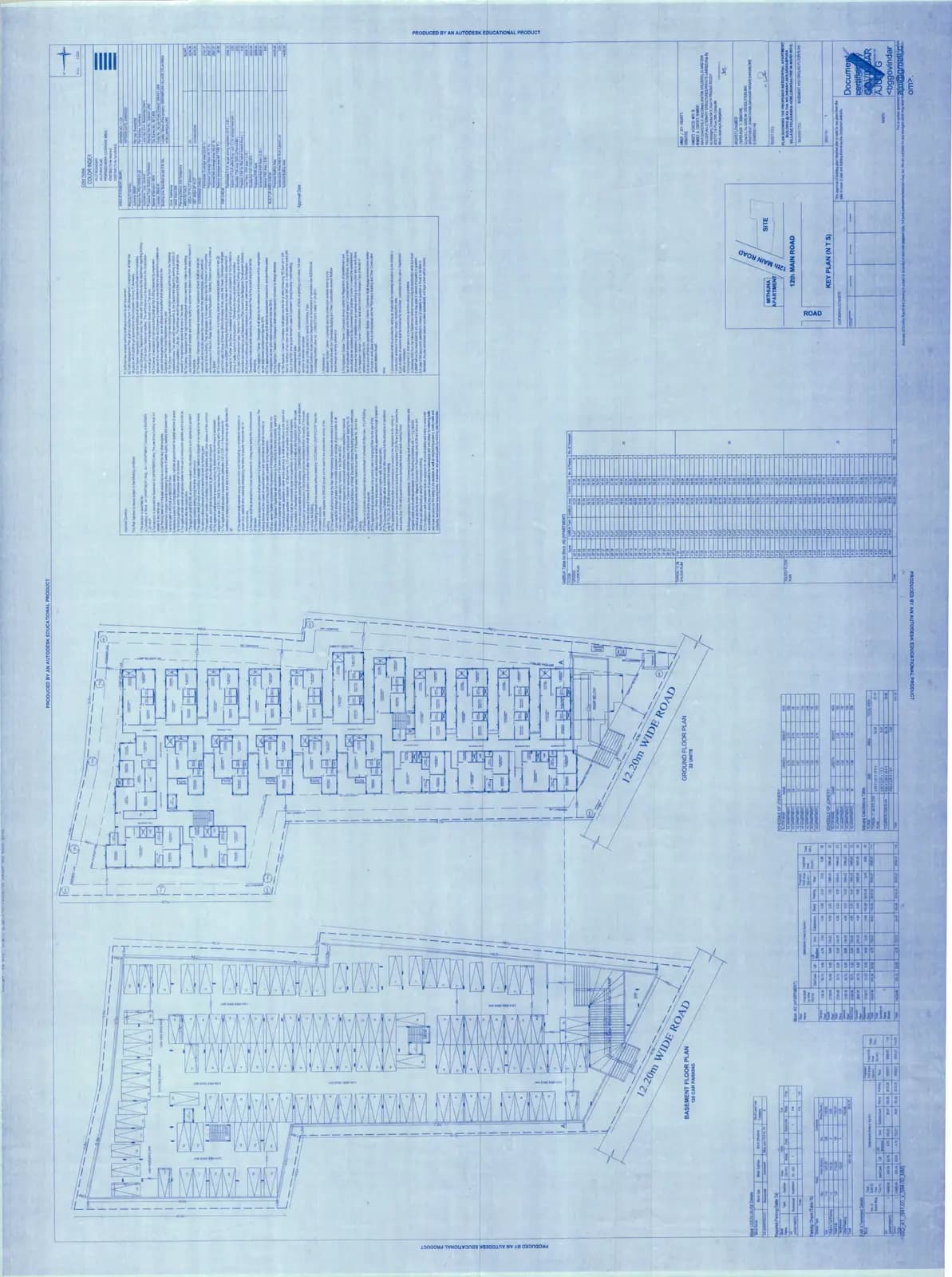 Mane-Bs49: Basement and Ground Floor Plan (filed with Karnataka RERA)