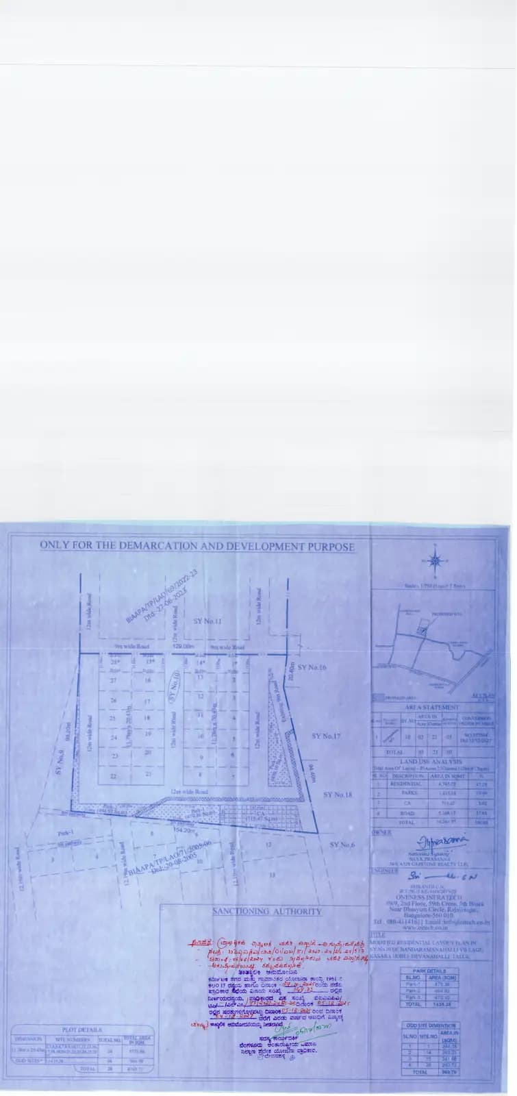 The Midsummer Rain-Villa Plot Development:  (filed with Karnataka RERA)