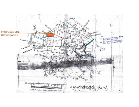 Assetz Meru & Meadow: 23 Village Map Demarcation (filed with Karnataka RERA)